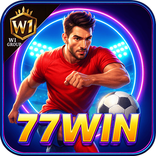 Imagem promocional da 77WIN mostrando a plataforma e suas vantagens
